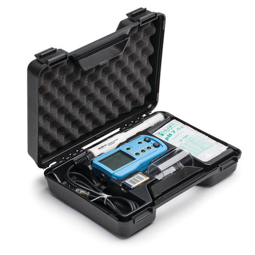 hanna HI9811-51 pH/EC/TDS/Temperature meter with HI1285-51 electrode; EC range: 0 to 6000 µS/cm, TDS range: 0 to 3000 ppm (mg/L)