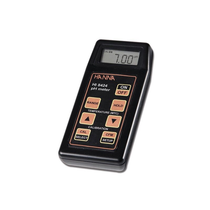 Hanna HI8424 Handheld Water Resistant pH Meter with pH electrode and probe